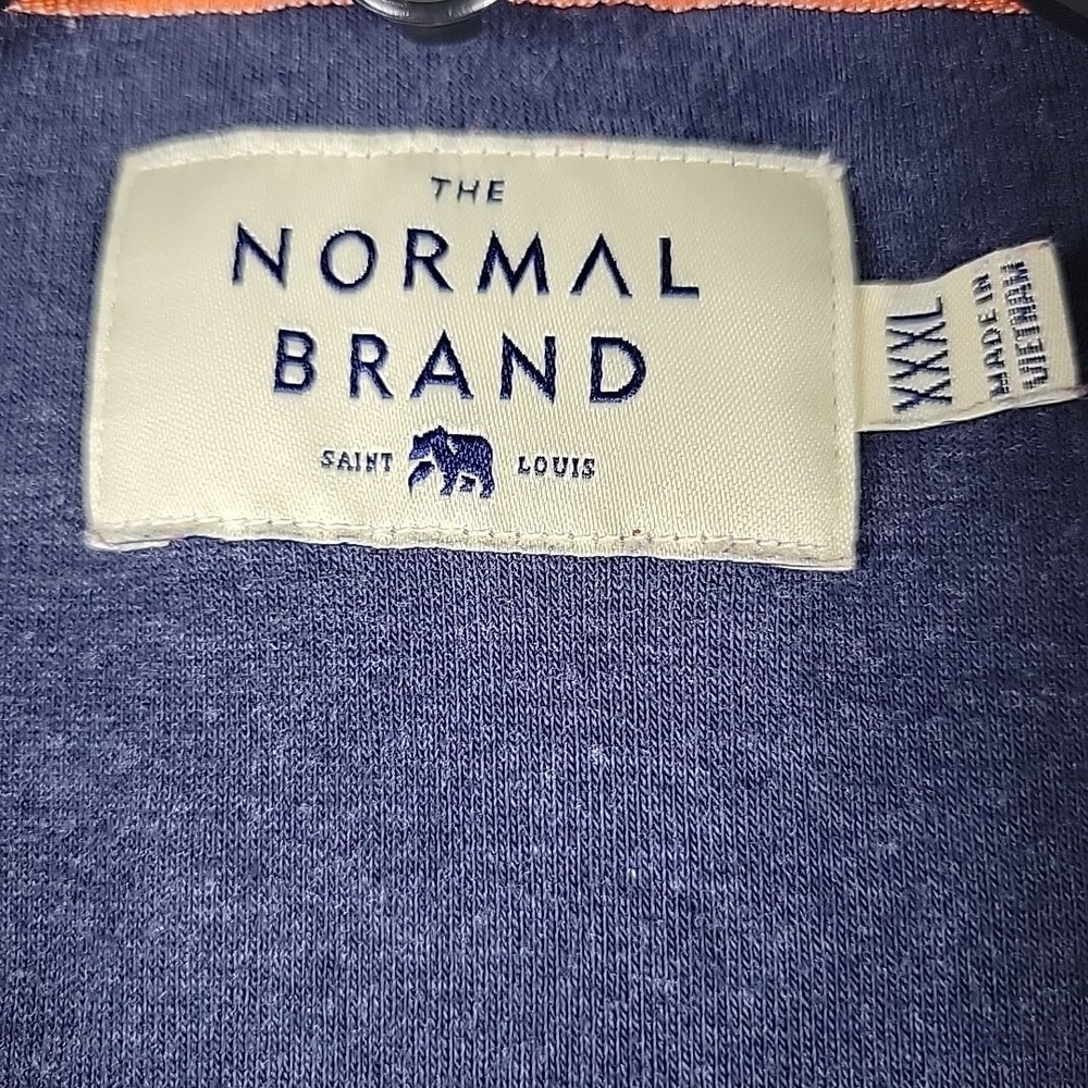 The Normal Brand Mens 3XL 1/4 Zip Pullover Blue Outdoor Golf Hiking Gorpcore - Picture 3 of 7
